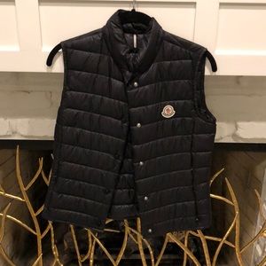 Moncler Black Down Vest Size XS